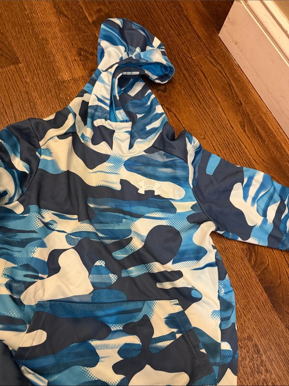 Under Armour Kids Blue & White Camo Hoodie